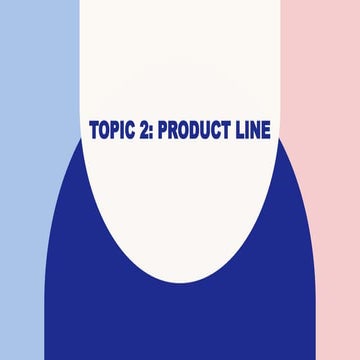 TOPIC business and product line for adult people | PPTX