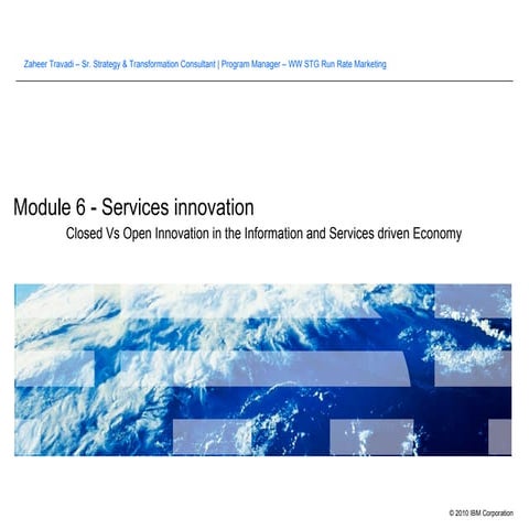 Topic 2   Innovation Models In The Services Driven Economy