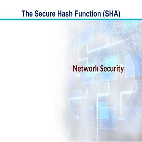 sha algorithm of cyber security semester pptx | PPTX