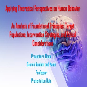Topic 2 Assignment - Applying Theoretical Perspectives.pptx