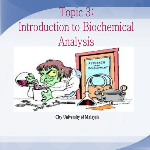 Biochemical Analysis Chemical Pathology - Error Types