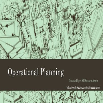topic 2 operational   planning enterpreneural