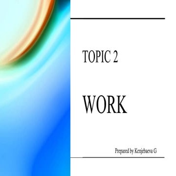 Topic Work for pre-intermediate students | PPT