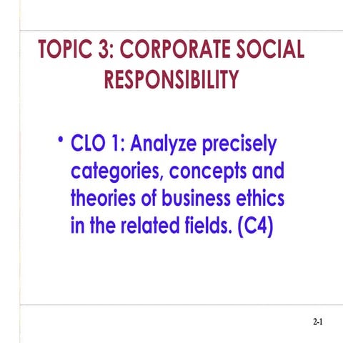 Topic 3 Corporate Culture And Ethical Leadership Pptx