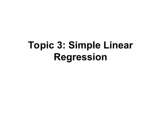 what is regression and why it needed in the analysis