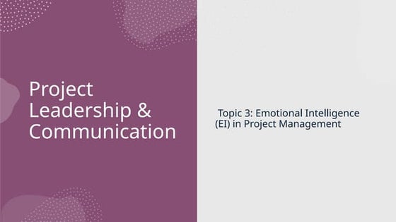The Role of Emotional Intelligence in Leadership | PPT