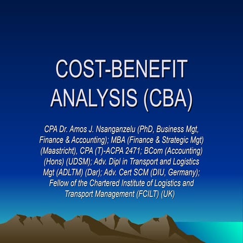 Topic 3-Powerpoint-Cost-Benefit (CB) and CVP Analysis.ppt