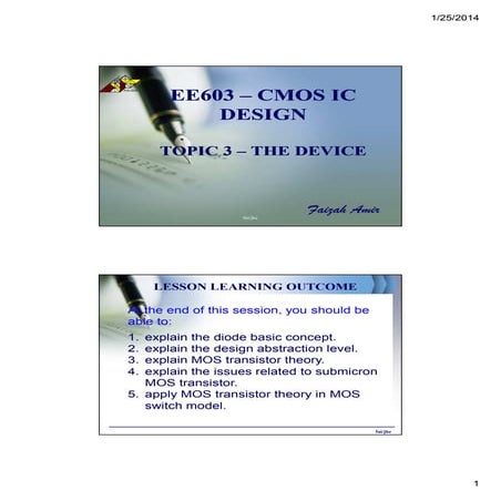 CMOS Topic 3 -_the_device
