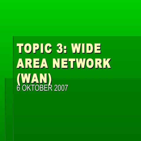 Wide Area Network