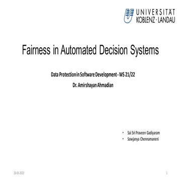 Fairness in Machine Learning and AI | PDF