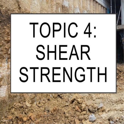 Shear strength of soil | PPTX