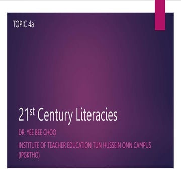PISMP TSLB3193  Topic 4a 21st Century Literacy (Digital).pptx