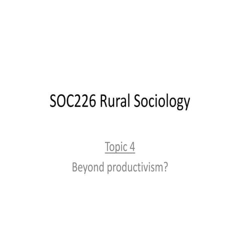 SOC226 Topic 4