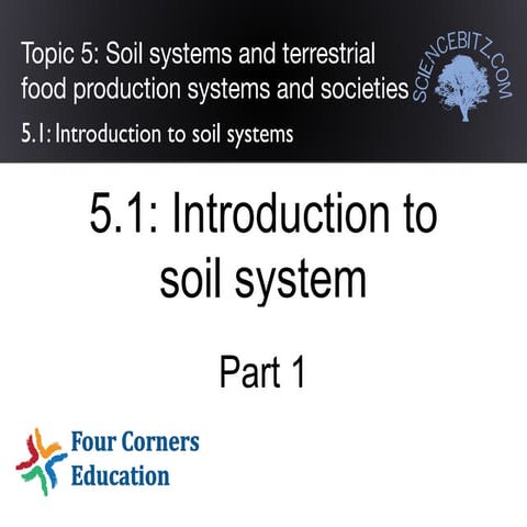 Topic 5.1   introduction to soil systems