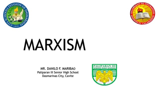 Topic 5  diss- marxism