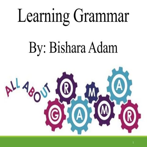 Learning Grammar