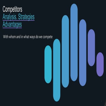 Competition. Landscape