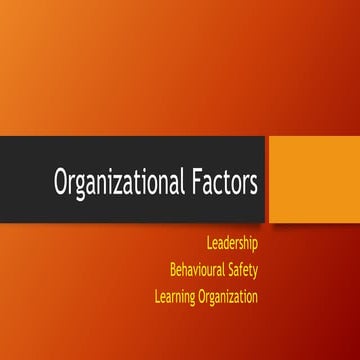 Topic5 organizational factors
