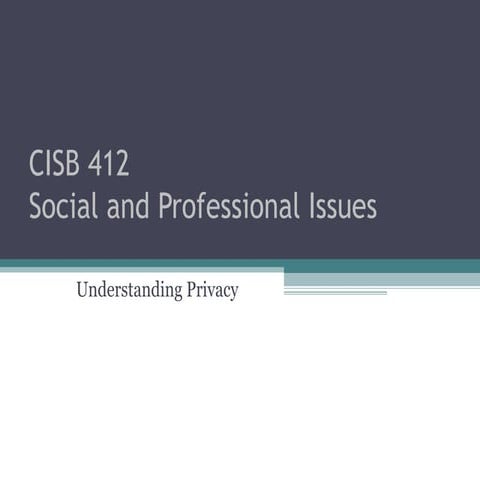 Topic 5 understanding privacy