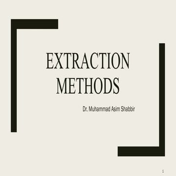 Extraction Methods fats and oils food tech