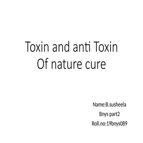 toxins | PPTX