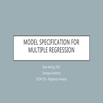 Topic 6 (model specification)