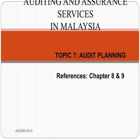 Topic 7 audit planning (2)