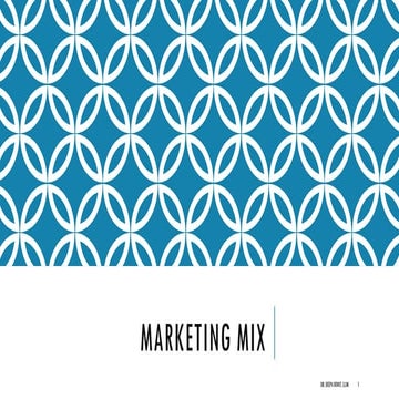 marketing mix and product decisions