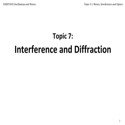 Topic 7 wave_interference(latest) | PPTX