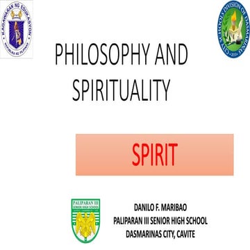 Topic 8 spirituality
