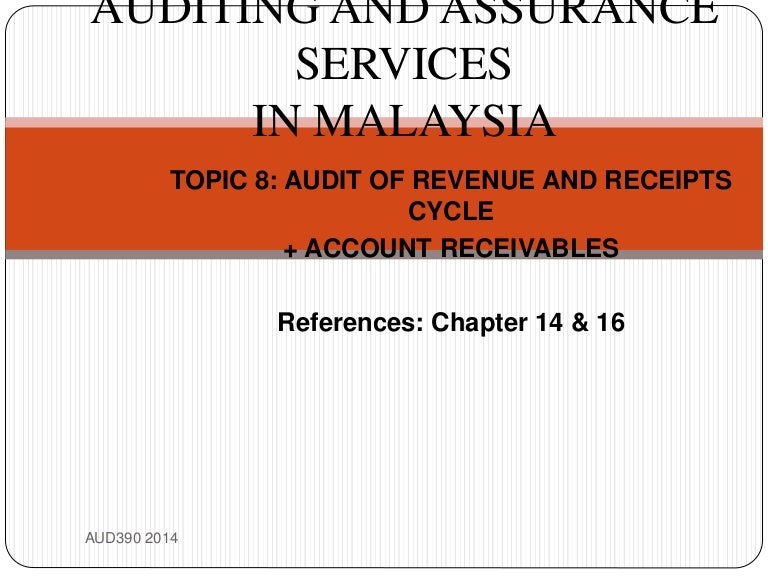 Topic 8 Audit Of Revenue Receipts Cycle Acc Receivable