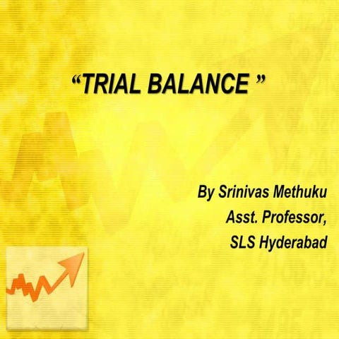 Topic 8 trial balance