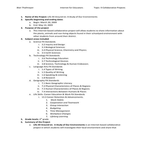 Collaborative Projects | PDF