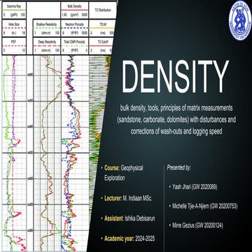 Density geophysical exploration, tools, principals | PDF