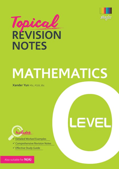 mathematics o level book