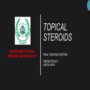Topical steroids 