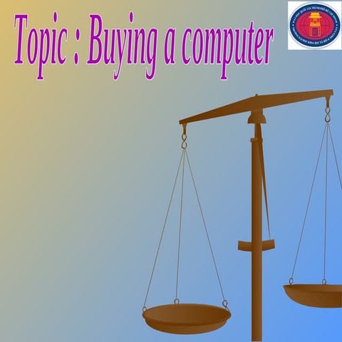 Topic buying a computer dnt