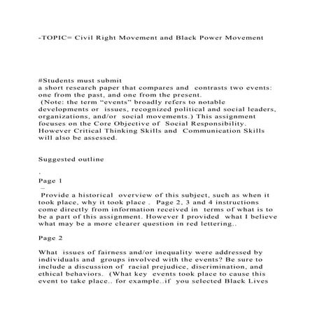 -TOPIC= Civil Right Movement and Black Power Movement#St.docx