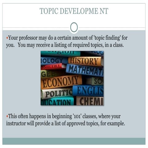 Topicdevelopment