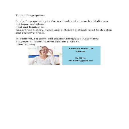 Topic Fingerprints.Study fingerprinting in the textbook and res.docx