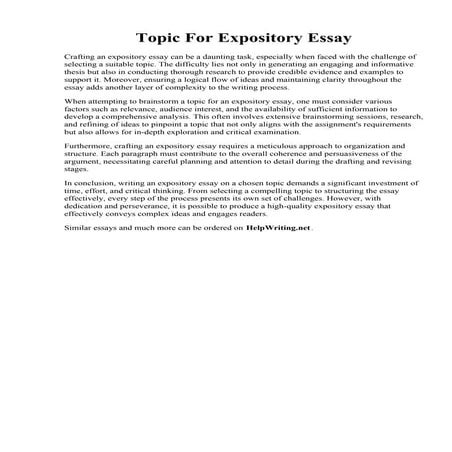 Topic For Expository Essay.pdf