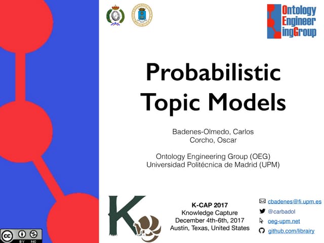 Probabilistic Topic models