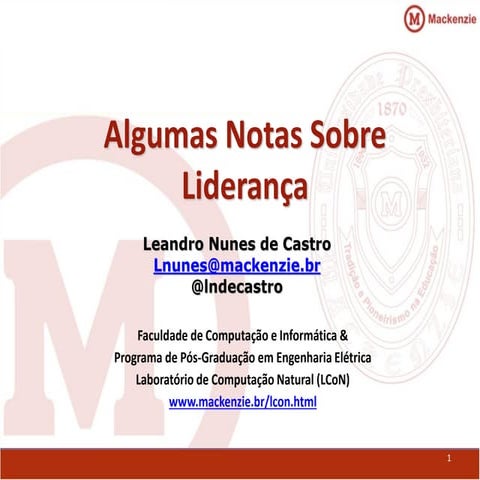 2016: Notas sobre Liderança