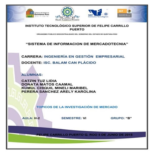 Topicos de investigaciòn de mercado