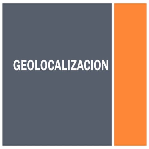 Geolocalizacion