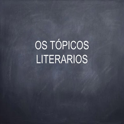 Topicos literarios