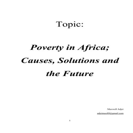 poverty in_Africa_causes_solutions