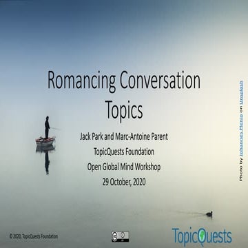 Topic Maps: Romancing Conversation Topics
