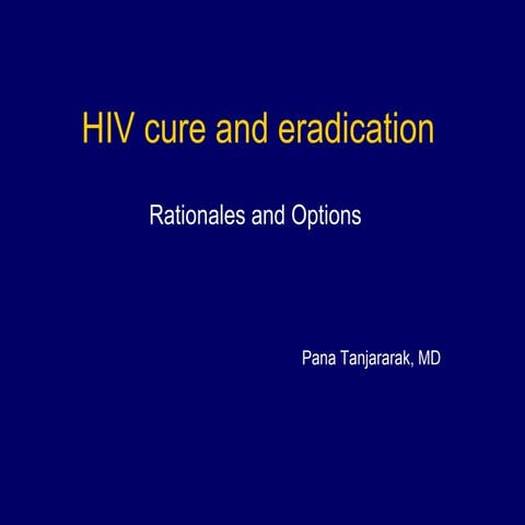 Topic review HIV eradication