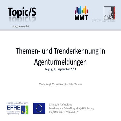 Themen- und Trenderkennung in Agenturmeldungen